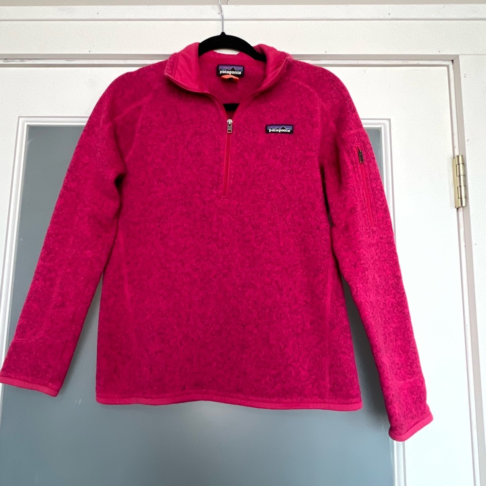 Patagonia Women’s better Sweater 1/4 zip Magenta